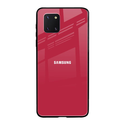 Solo Maroon Samsung Galaxy Note 10 lite Glass Back Cover Online