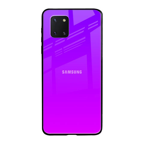 Purple Pink Samsung Galaxy Note 10 lite Glass Back Cover Online