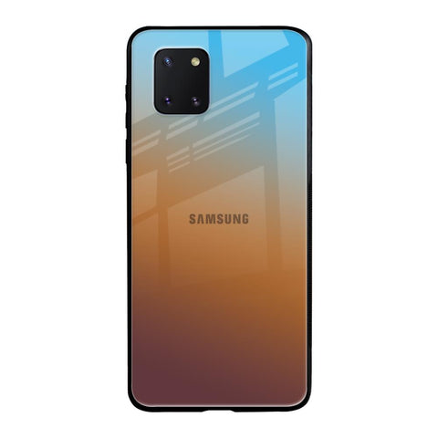 Rich Brown Samsung Galaxy Note 10 lite Glass Back Cover Online