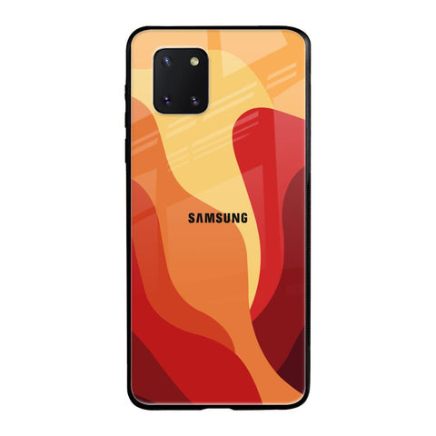 Magma Color Pattern Samsung Galaxy Note 10 lite Glass Back Cover Online