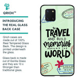 Travel Stamps Glass Case for Samsung Galaxy Note 10 lite