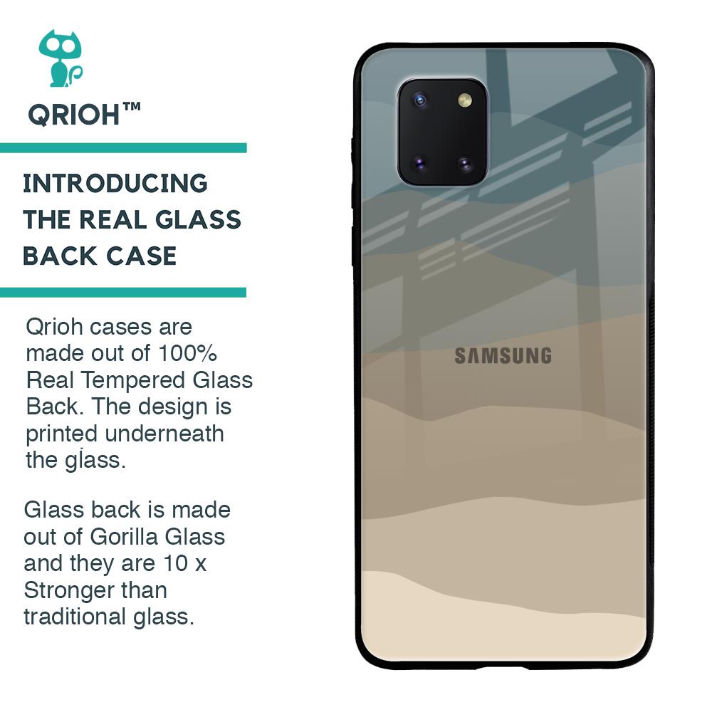 Abstract Mountain Pattern Glass Case for Samsung Galaxy Note 10 lite
