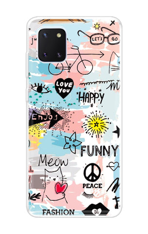 Happy Doodle Samsung Galaxy Note 10 lite Back Cover