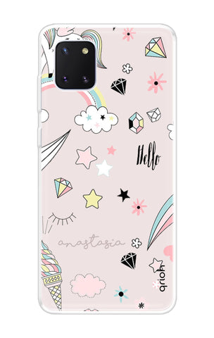 Unicorn Doodle Samsung Galaxy Note 10 lite Back Cover