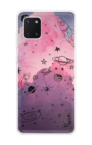 Space Doodles Art Samsung Galaxy Note 10 lite Back Cover