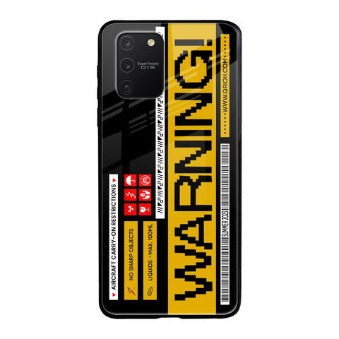 Aircraft Warning Samsung Galaxy S10 lite Glass Back Cover Online