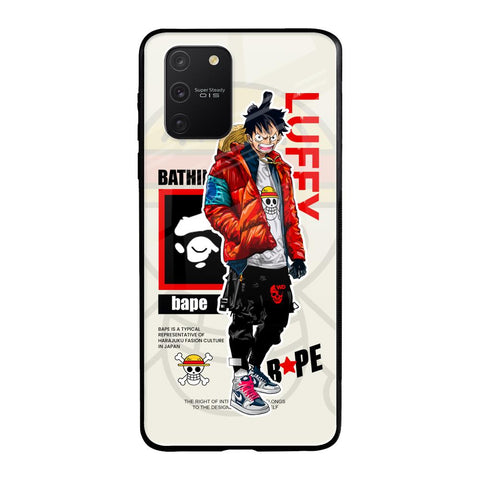 Bape Luffy Samsung Galaxy S10 lite Glass Back Cover Online