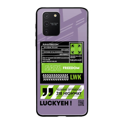 Run & Freedom Samsung Galaxy S10 lite Glass Back Cover Online