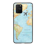 Travel Map Samsung Galaxy S10 lite Glass Back Cover Online
