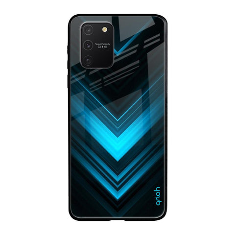 Vertical Blue Arrow Samsung Galaxy S10 lite Glass Back Cover Online