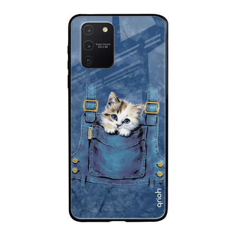 Kitty In Pocket Samsung Galaxy S10 lite Glass Back Cover Online