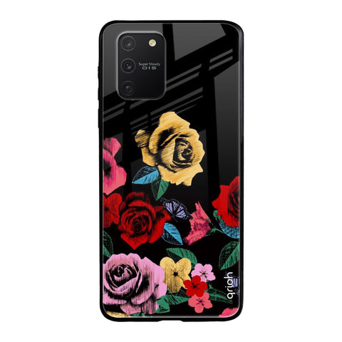 Floral Decorative Samsung Galaxy S10 lite Glass Back Cover Online