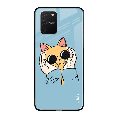 Adorable Cute Kitty Samsung Galaxy S10 lite Glass Back Cover Online