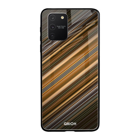 Diagonal Slash Pattern Samsung Galaxy S10 lite Glass Back Cover Online