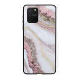 Pink & Gold Gllitter Marble Samsung Galaxy S10 lite Glass Back Cover Online