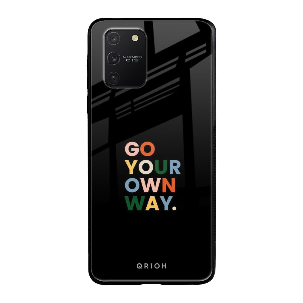 Go Your Own Way Samsung Galaxy S10 lite Glass Back Cover Online