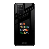 Go Your Own Way Samsung Galaxy S10 lite Glass Back Cover Online