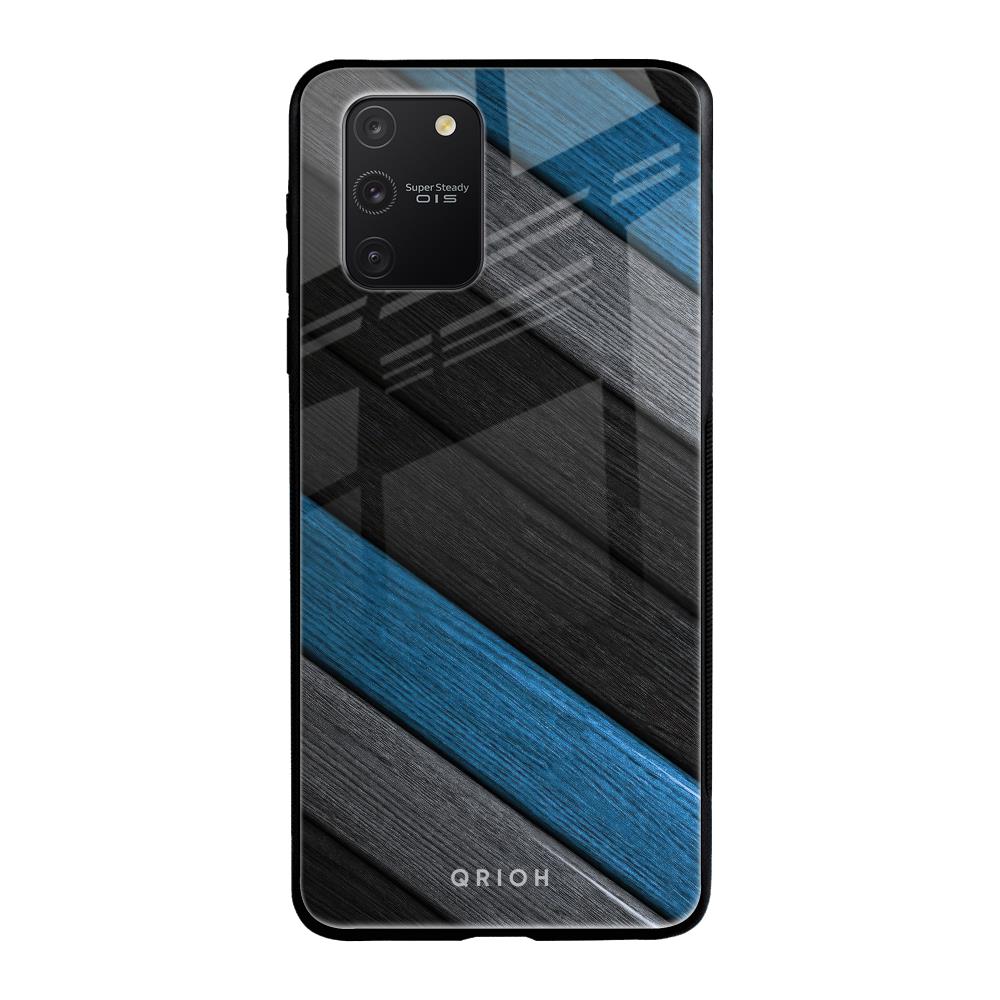 Multicolor Wooden Effect Samsung Galaxy S10 lite Glass Back Cover Online