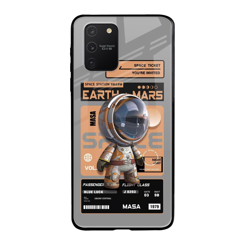 Space Ticket Samsung Galaxy S10 lite Glass Back Cover Online