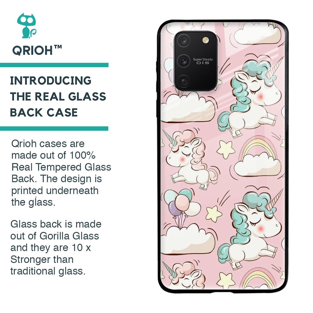 Balloon Unicorn Glass case for Samsung Galaxy S10 Lite