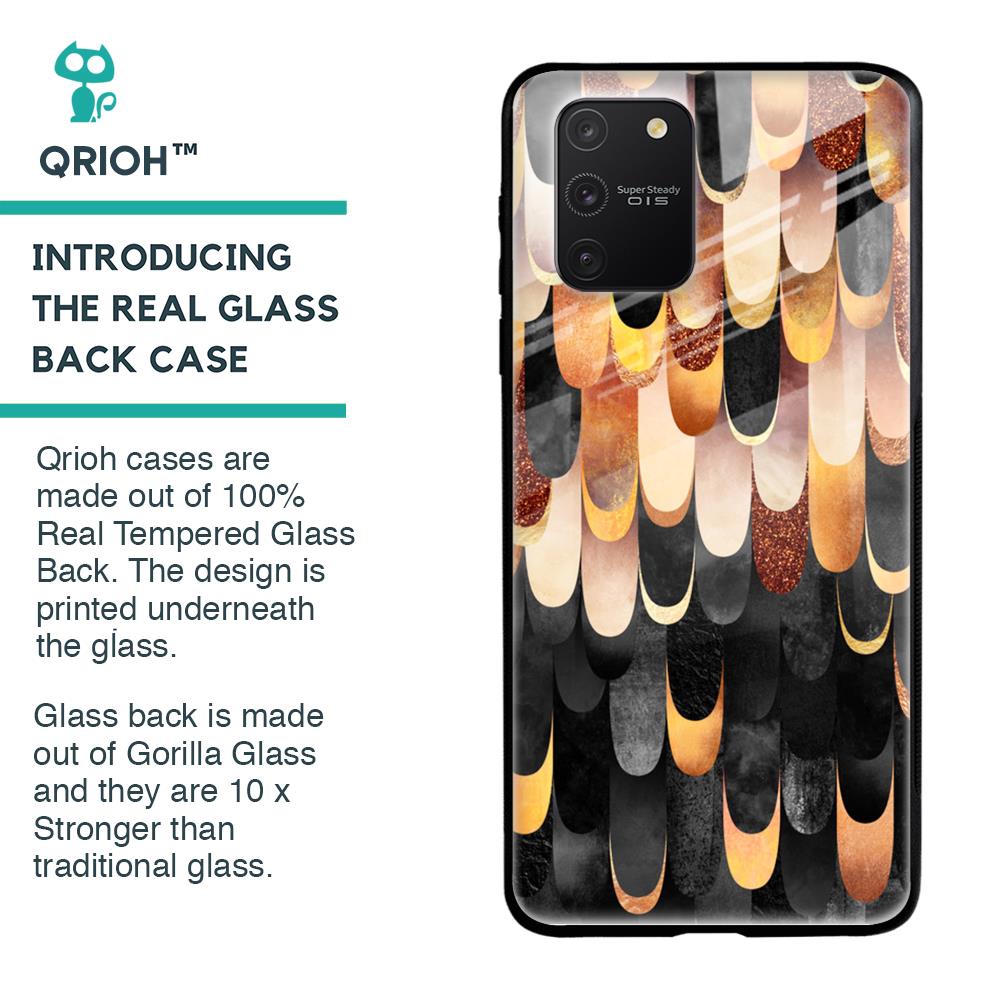 Bronze Abstract Glass Case for Samsung Galaxy S10 Lite