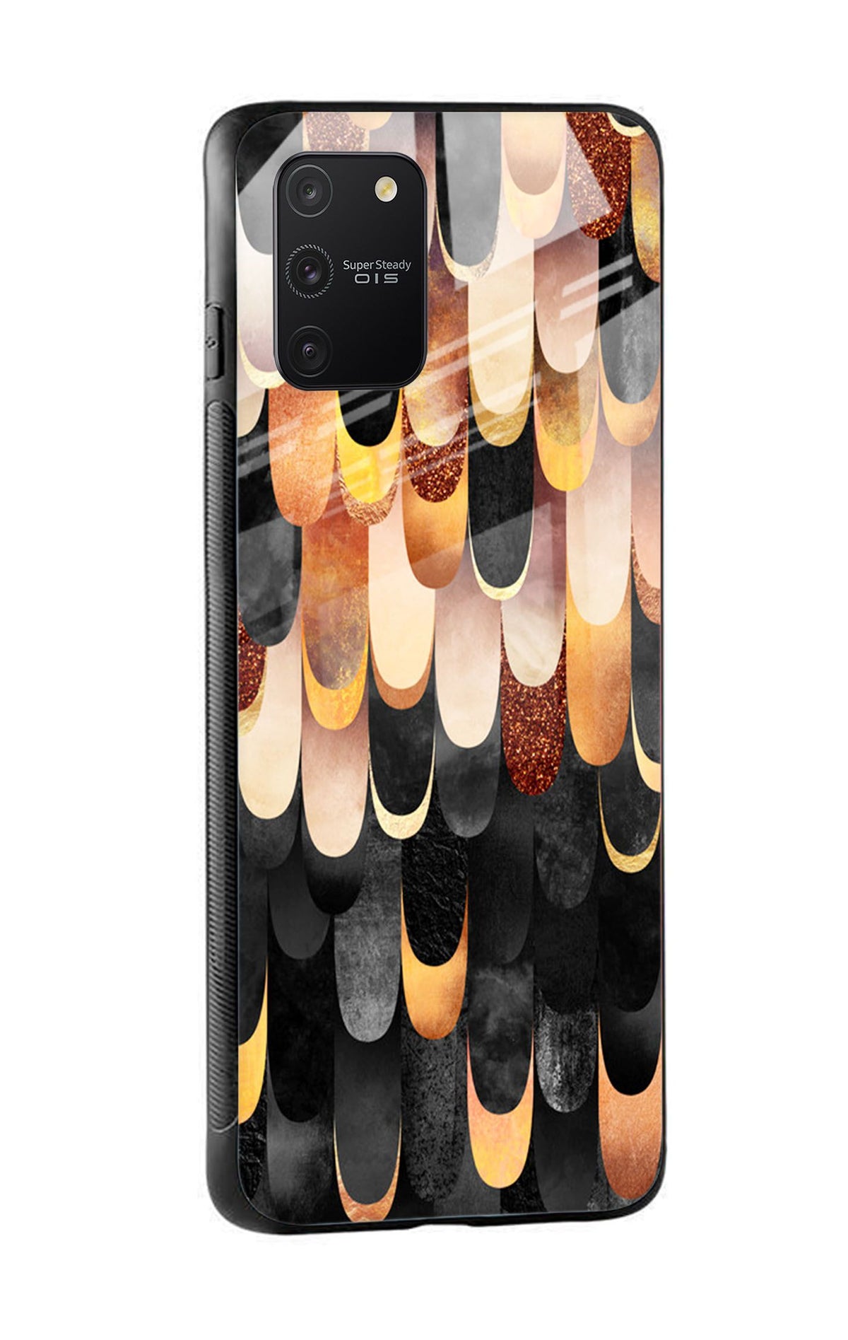 Bronze Abstract Glass Case for Samsung Galaxy S10 Lite