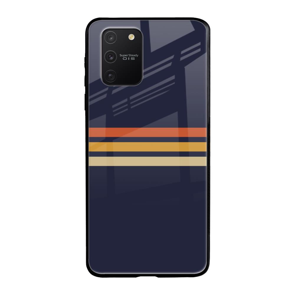Tricolor Stripes Samsung Galaxy S10 lite Glass Cases & Covers Online