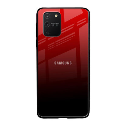 Maroon Faded Samsung Galaxy S10 lite Glass Back Cover Online