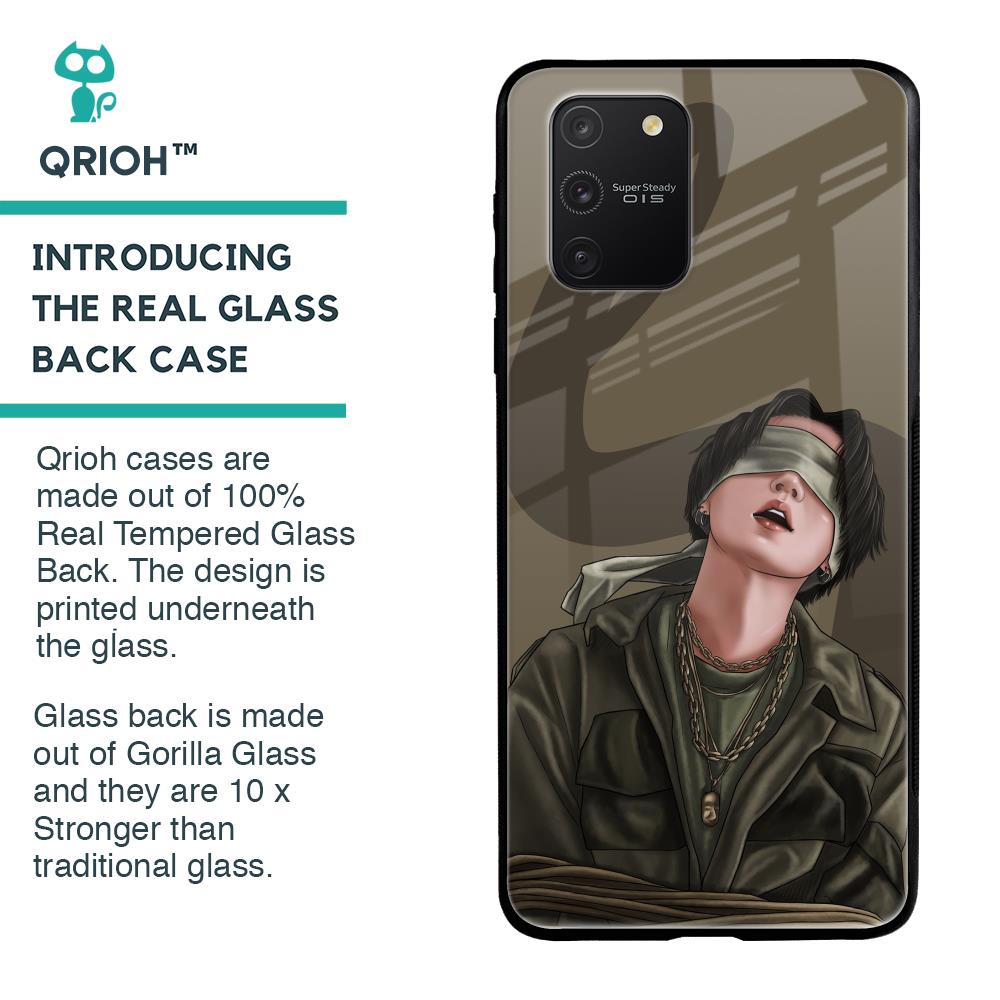 Blind Fold Glass Case for Samsung Galaxy S10 lite