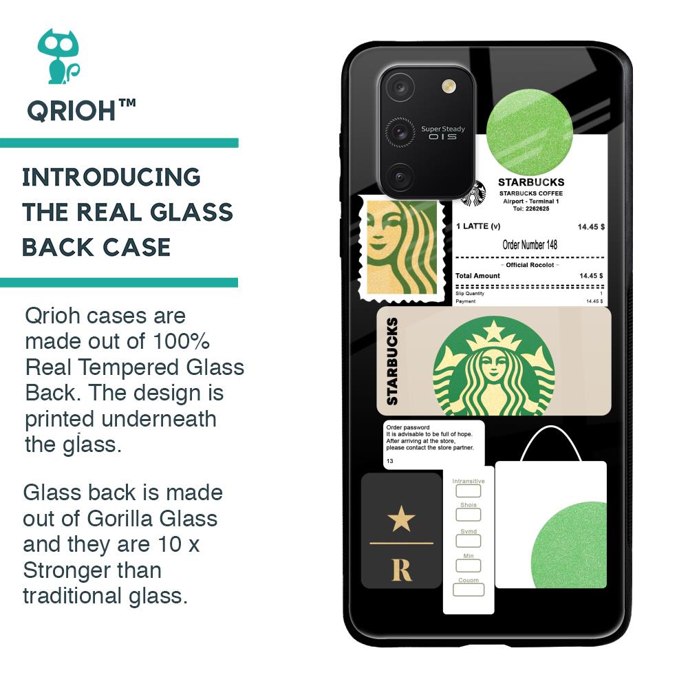 Coffee Latte Glass Case for Samsung Galaxy S10 lite
