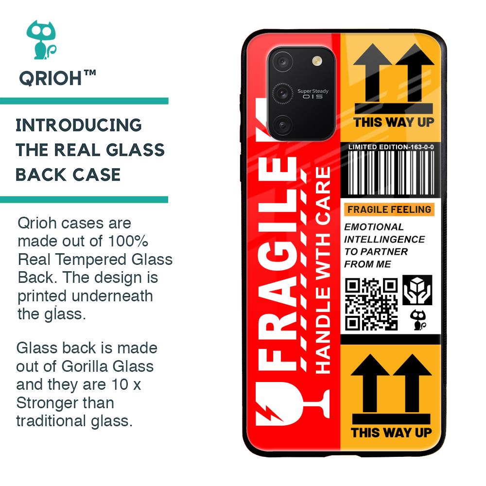 Handle With Care Glass Case for Samsung Galaxy S10 lite