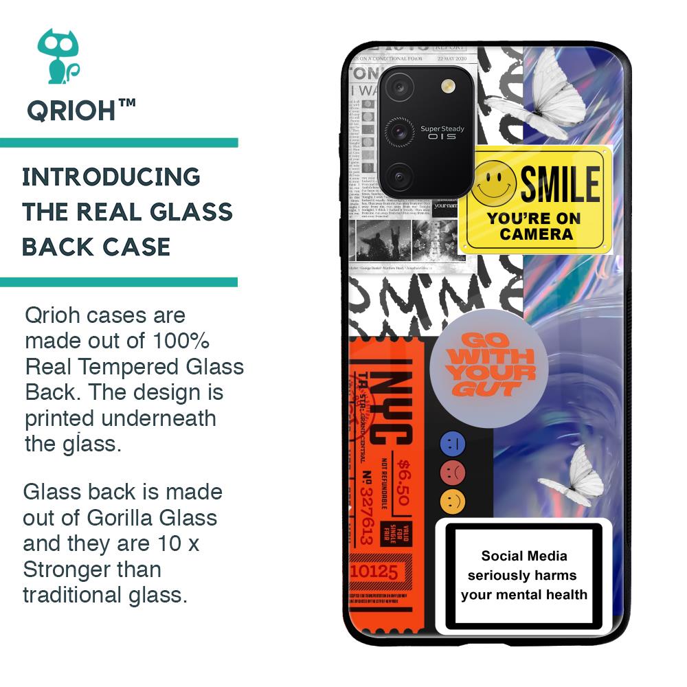 Smile for Camera Glass Case for Samsung Galaxy S10 lite