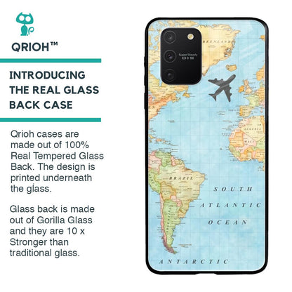 Travel Map Glass Case for Samsung Galaxy S10 lite