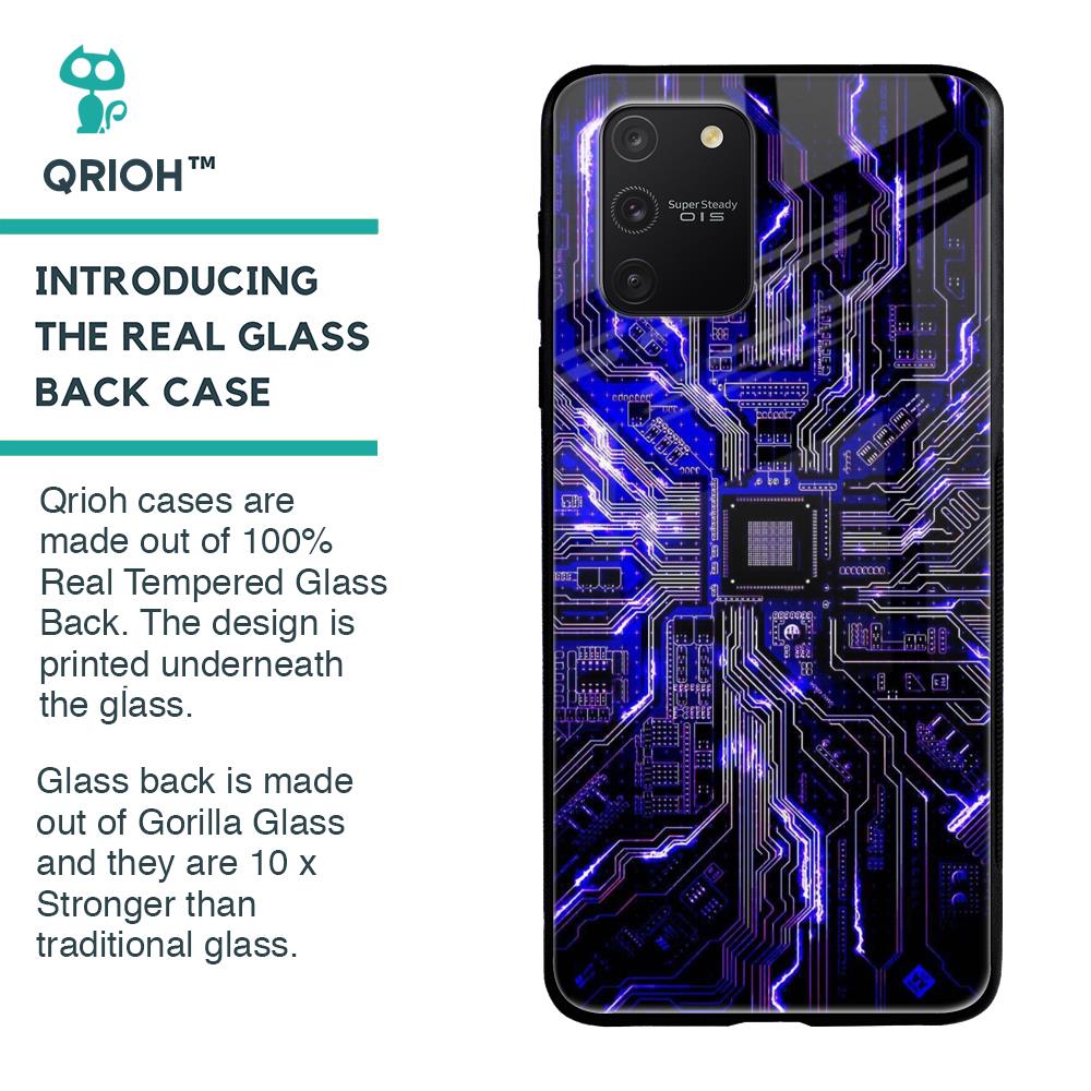 Techno Color Pattern Glass Case For Samsung Galaxy S10 lite