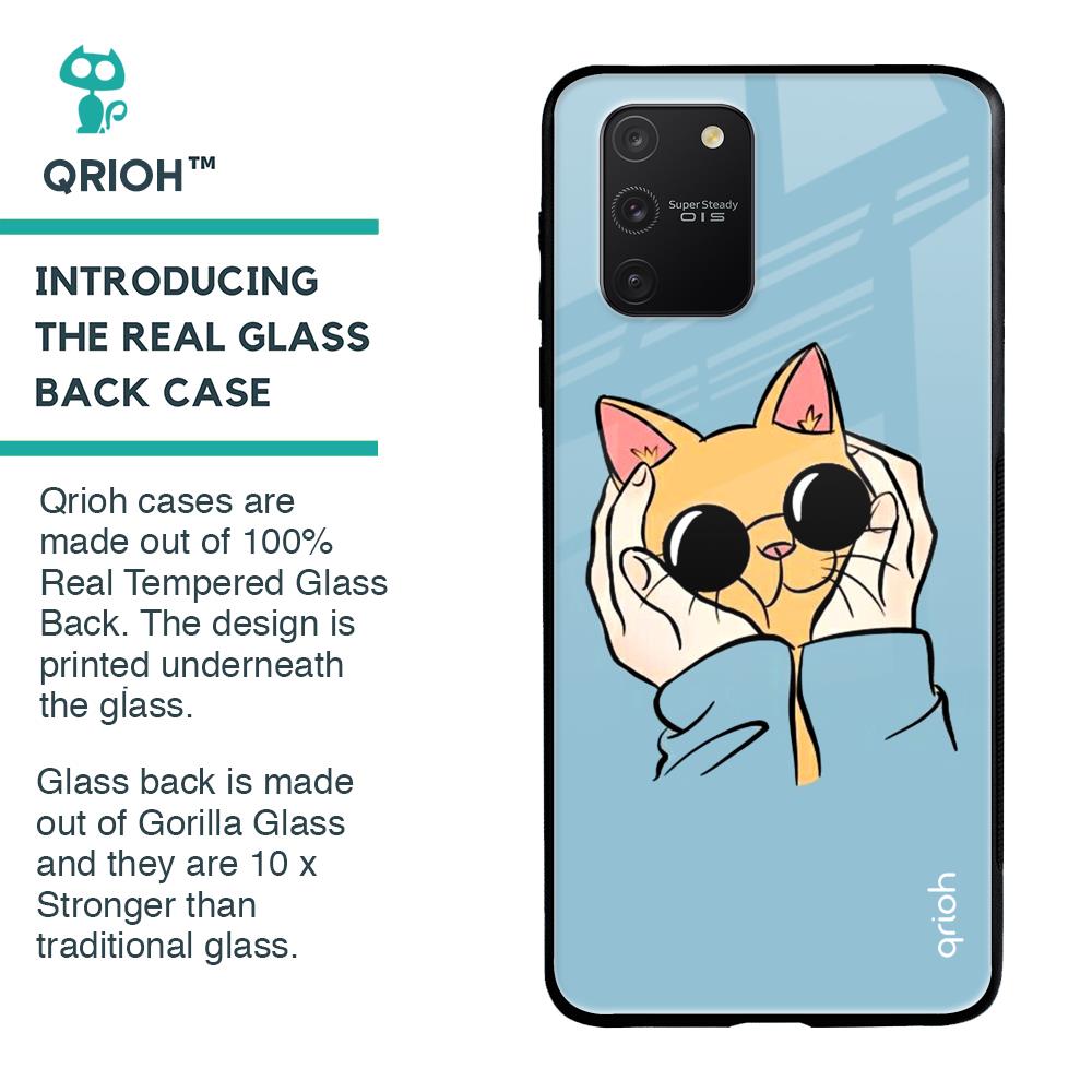 Adorable Cute Kitty Glass Case For Samsung Galaxy S10 lite
