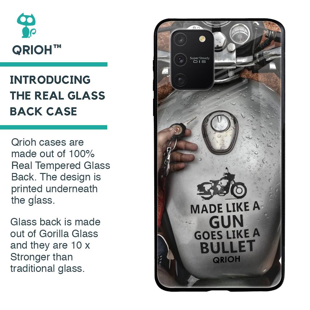Royal Bike Glass Case for Samsung Galaxy S10 lite