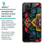 Retro Gorgeous Flower Glass Case for Samsung Galaxy S10 lite