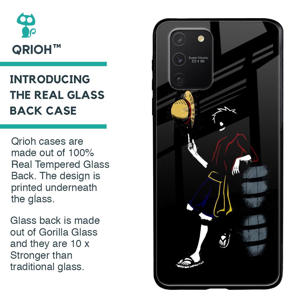 Luffy Line Art Glass Case for Samsung Galaxy S10 lite