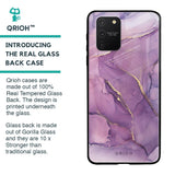 Purple Gold Marble Glass Case for Samsung Galaxy S10 lite