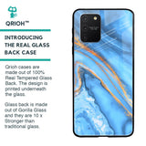 Vibrant Blue Marble Glass Case for Samsung Galaxy S10 lite