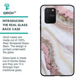 Pink & Gold Gllitter Marble Glass Case for Samsung Galaxy S10 lite