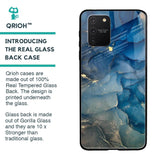 Blue Cool Marble Glass Case for Samsung Galaxy S10 lite