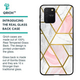 Geometrical Marble Glass Case for Samsung Galaxy S10 lite