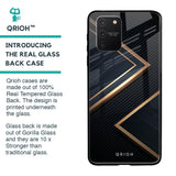 Sleek Golden & Navy Glass Case for Samsung Galaxy S10 lite
