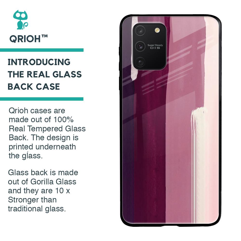 Brush Stroke Art Glass Case for Samsung Galaxy S10 lite