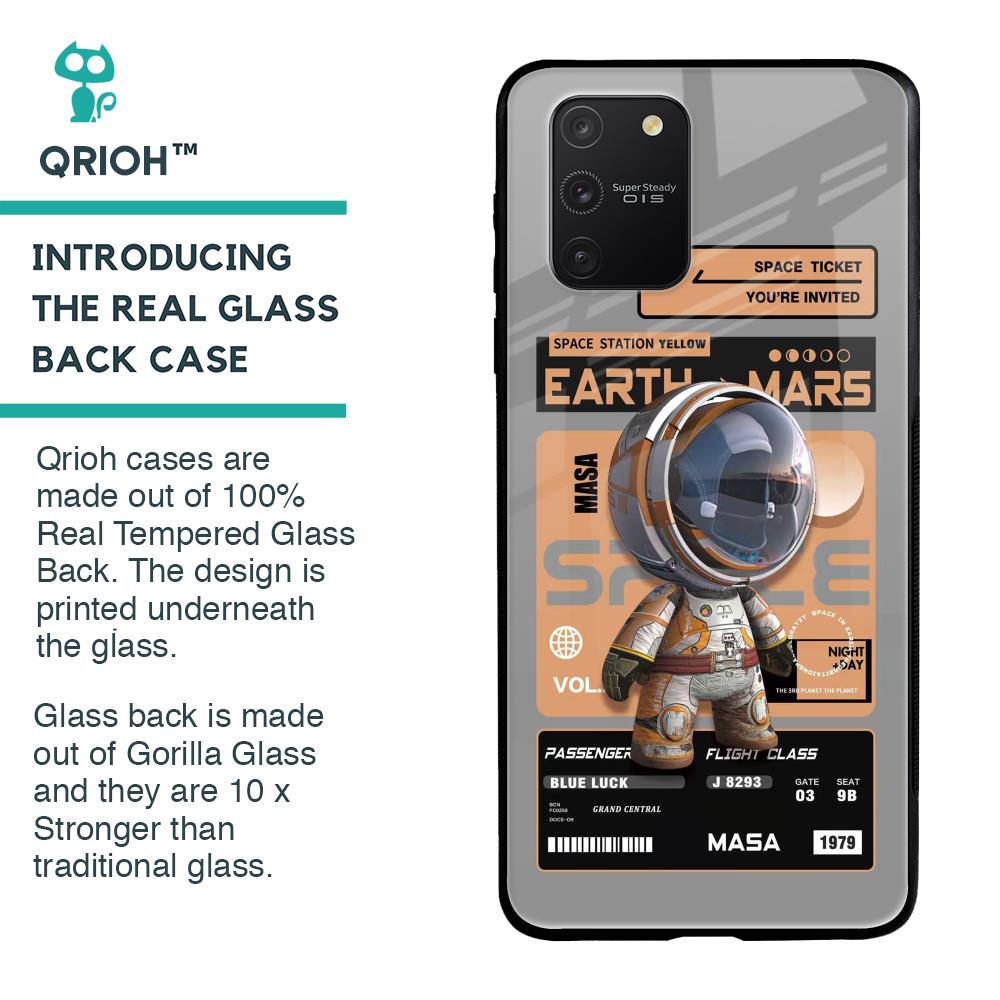 Space Ticket Glass Case for Samsung Galaxy S10 lite