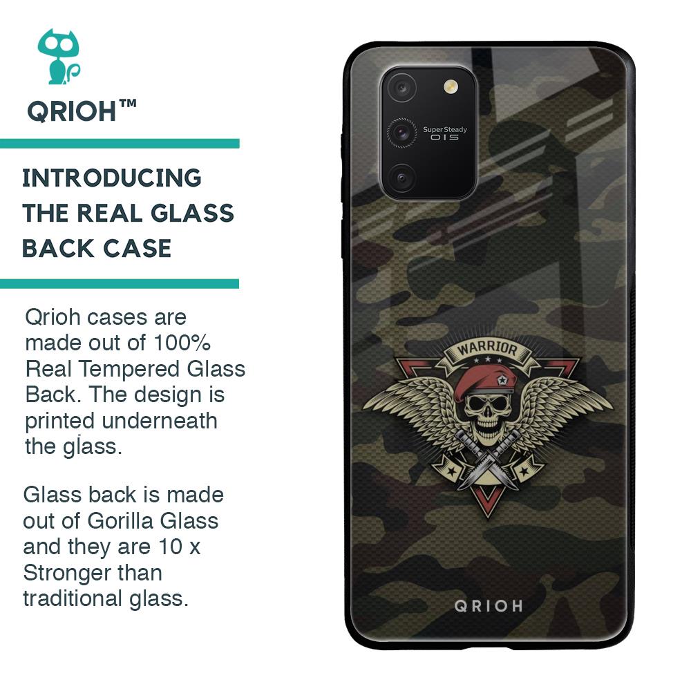 Army Warrior Glass Case for Samsung Galaxy S10 lite