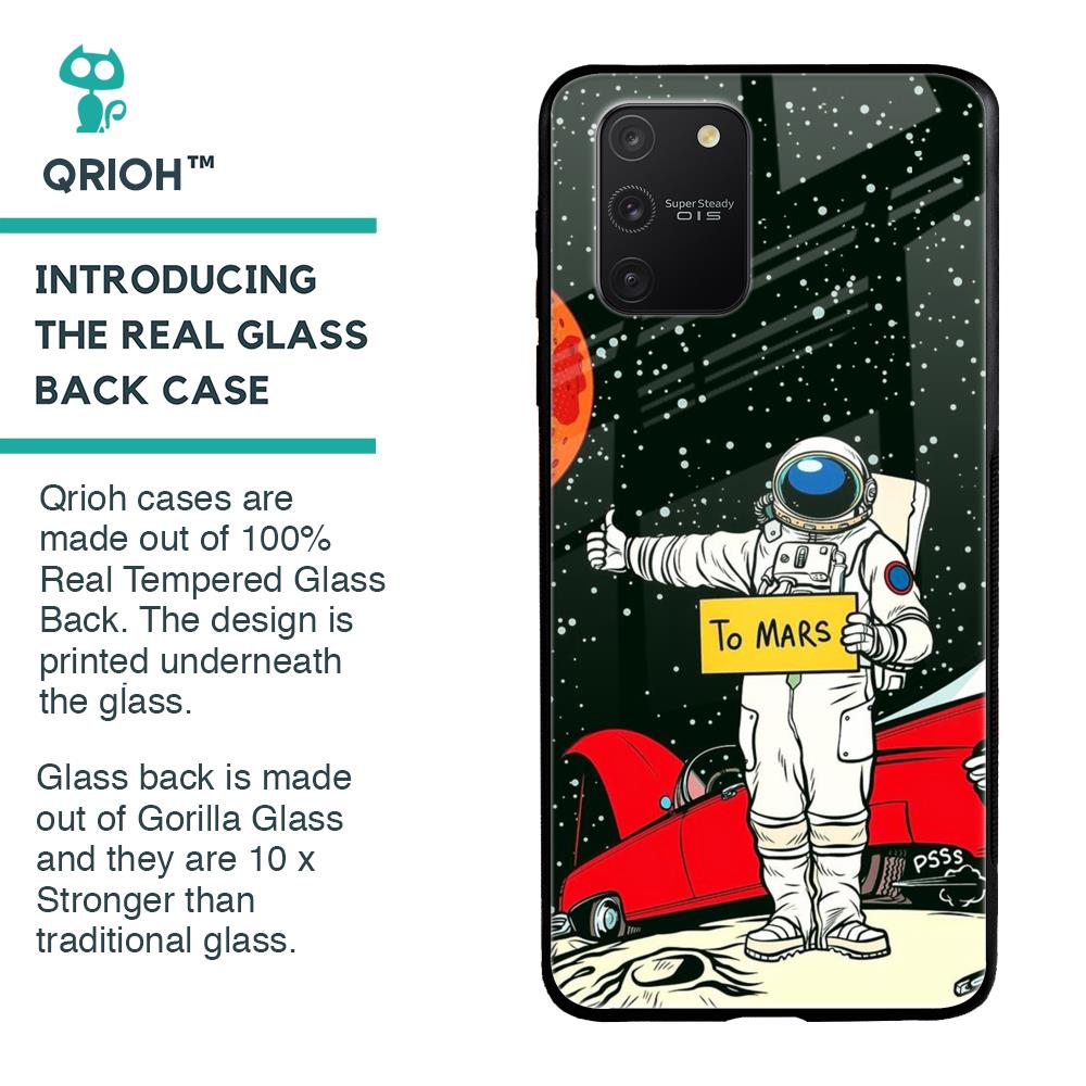 Astronaut on Mars Glass Case for Samsung Galaxy S10 lite