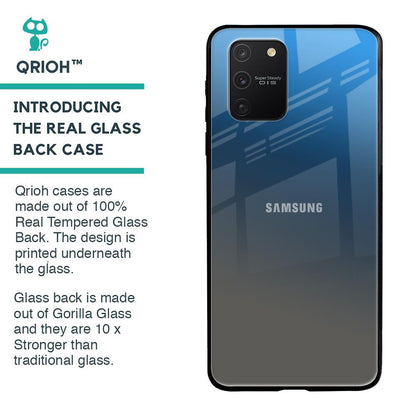 Blue Grey Ombre Glass Case for Samsung Galaxy S10 lite