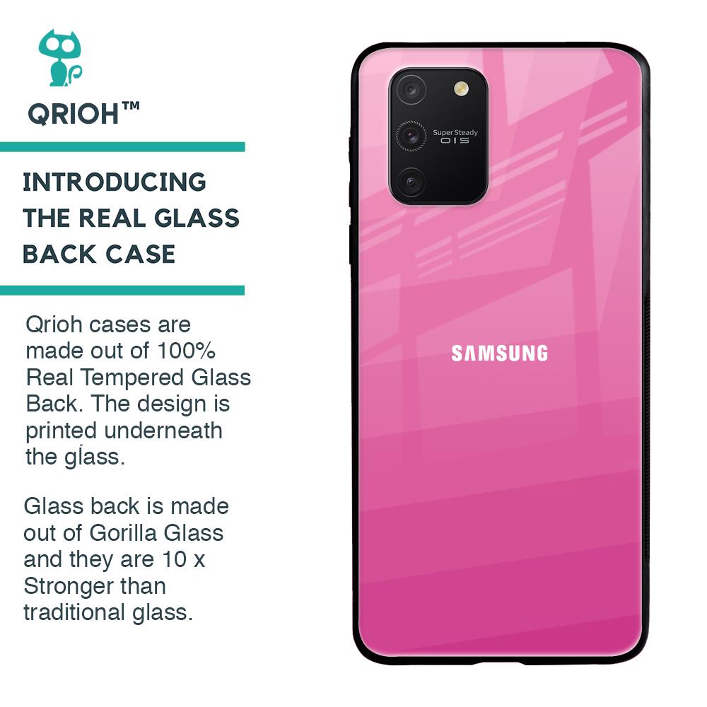 Pink Ribbon Caddy Glass Case for Samsung Galaxy S10 lite